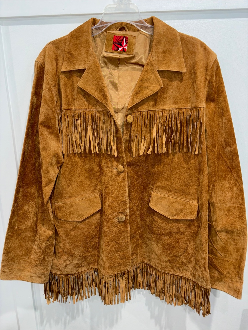 Marlboro Brown Suede Fringed Jacket